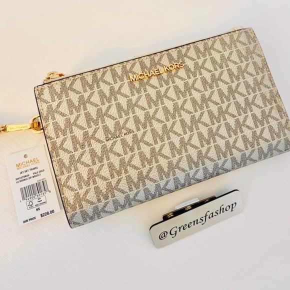 Michael Kors Double Zip Wallet With Wristlet new - Picture 4 of 5